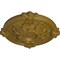 Ekena Millwork Hamilton Ceiling Medallion (Fits Canopies up to 3 3/4"), Hand-Painted Gold, 17 3/8"OD x 1 3/4"P CM17HAGLS - alternate 2